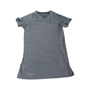 Nike Pro Combat Dri Fit T Shirt Womens Fitted Lightweight Gray Extra Small